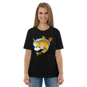 WEARIVE Yellow Dragon unisex organic cotton t-shirt